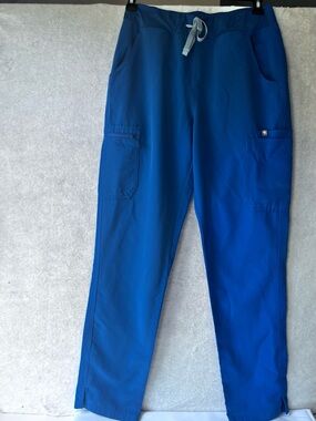 Figs Women Royal Blue  Scrub Pants Size Medium/ Tall